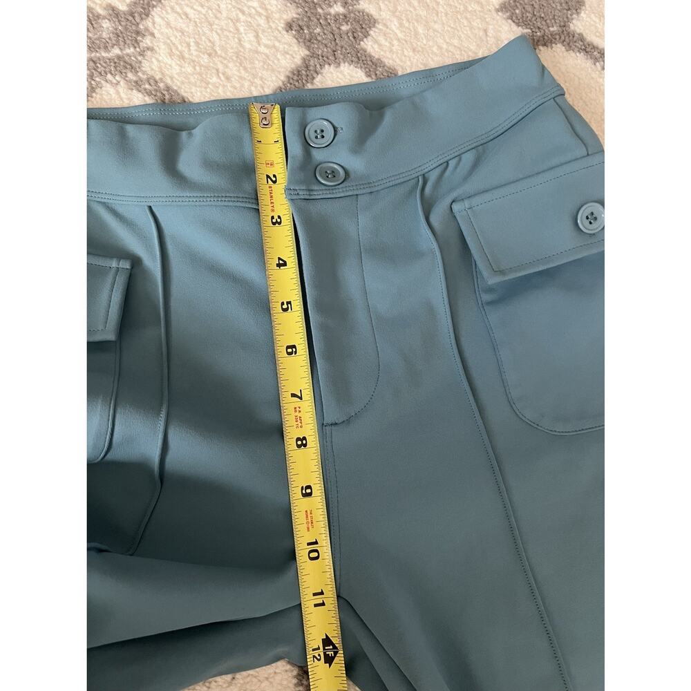 HALARA Blue Green Sculpt Knit Booty Boost High Waist Flare Pants Sz M NWT - Picture 10 of 11